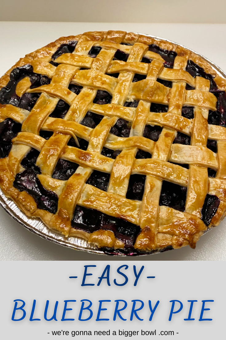 Easy Blueberry Pie – I think we're gonna need a bigger bowl